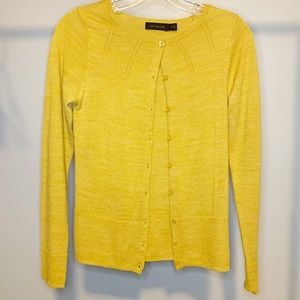 The Limited Button Front Cardigan XS Mustard